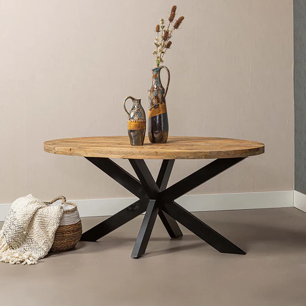 Mangohouten Eettafel Ovaal Oscar 300x130 cm (6cm) - Image 4