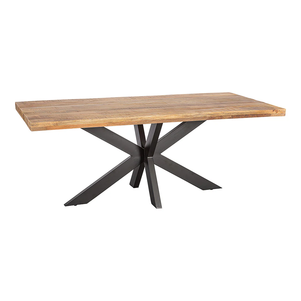 Mangohouten Eettafel Rechthoek Donald 160x90 cm (6cm) - Image 3