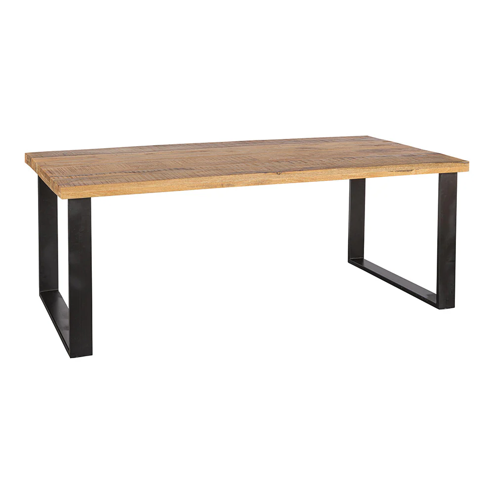 Mangohouten Eettafel Rechthoek Roy 160x90 cm (6cm) - Image 3